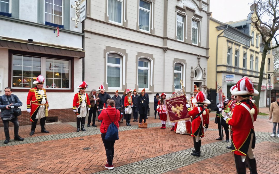 Regimentsausmarsch in Dortmund Hörde