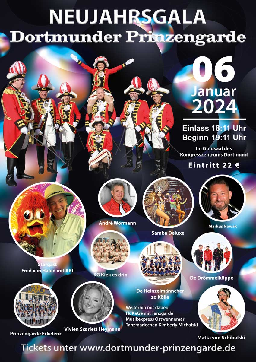 Neujahrsgala 2024 Dortmunder Prinzengarde