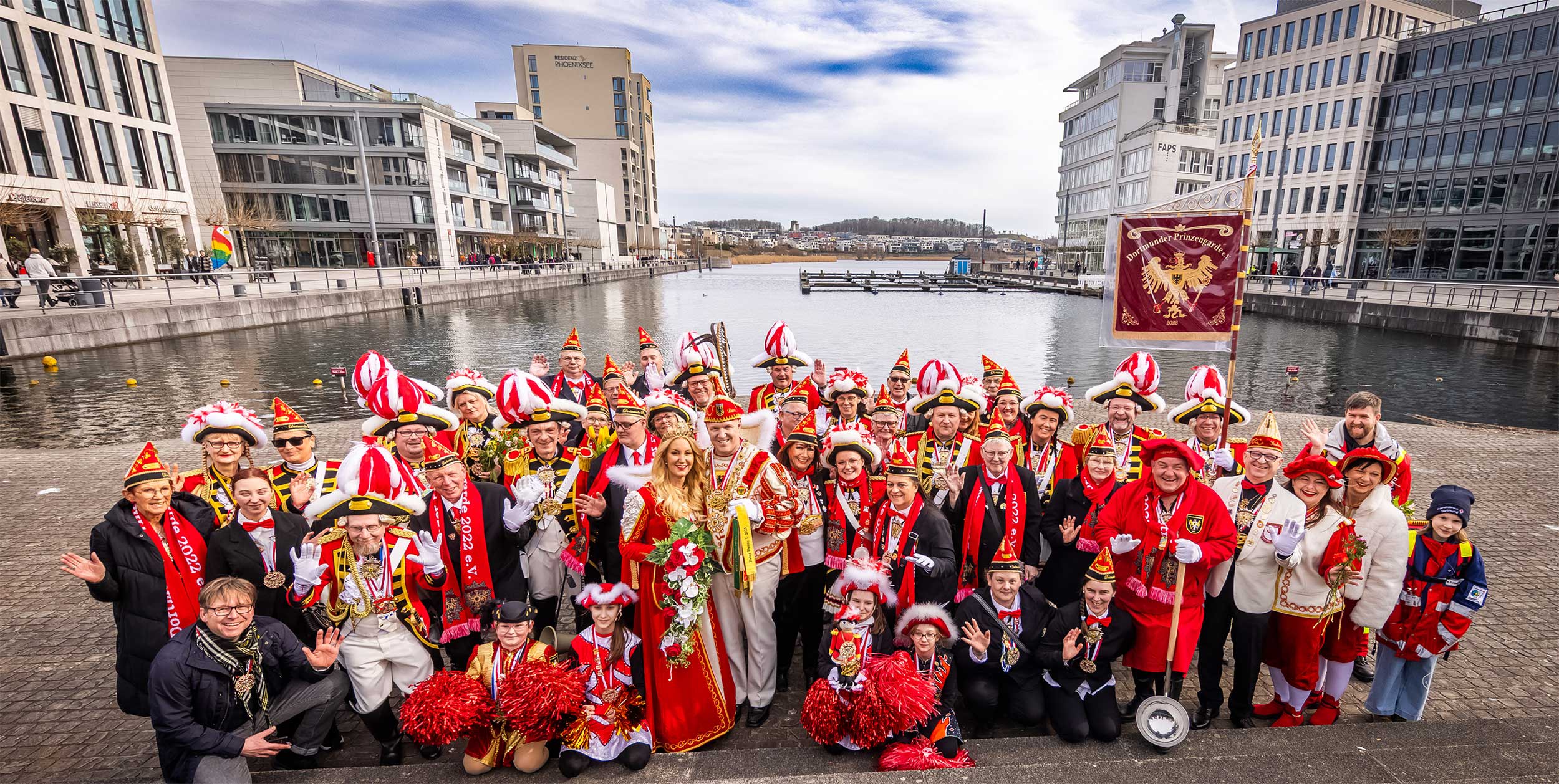 Die Prinzengarde am Phoenix-See