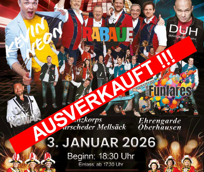 Neujahrsgala der Dortmunder Prinzengarde 2022 e.V.