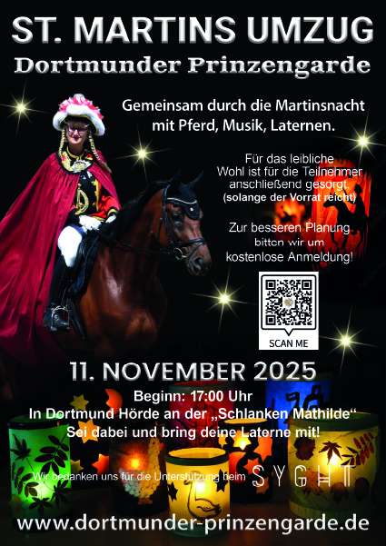 St.Martins Umzug der Dortmunder Prinzengarde am 11.November 2025 in Dortmund Hörde