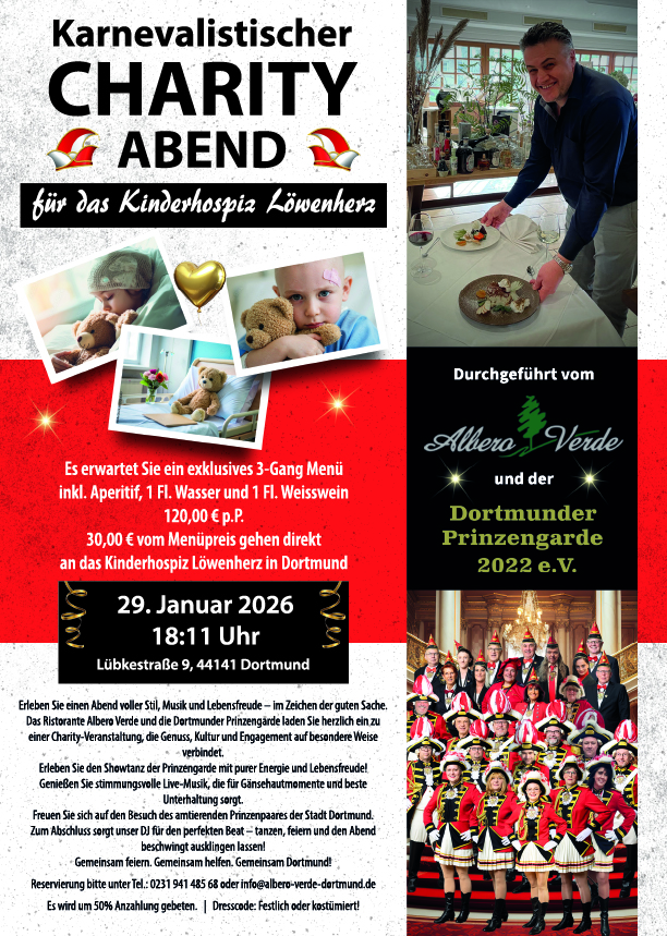 Karnevalistischer Charity-Abend im Albero Verde