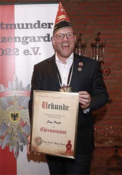 Jens Peick Ehrensenator Prinzengarde