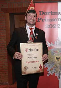 Philipp Deters Ehrensenator Prinzengarde
